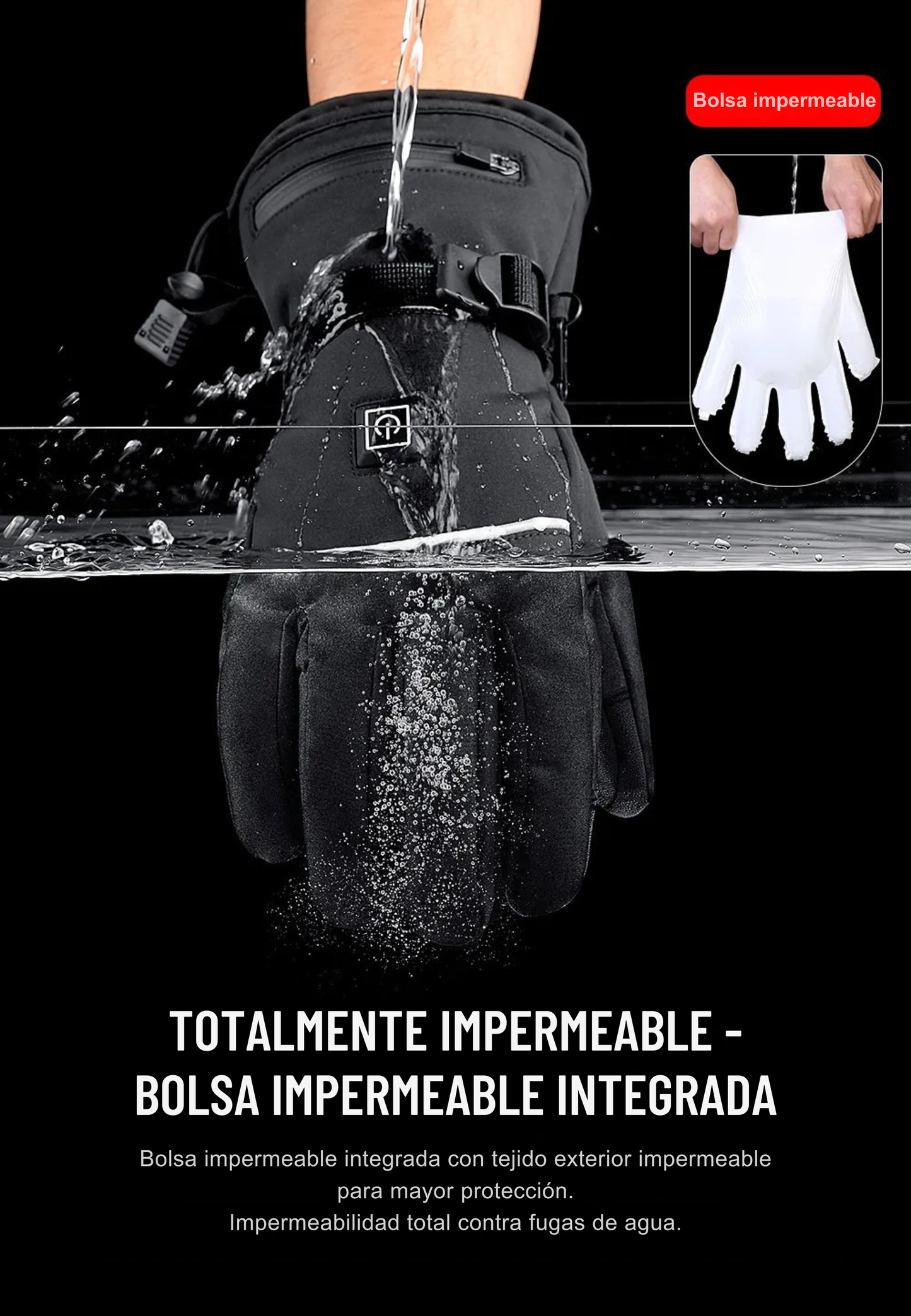 Guantes calefactables