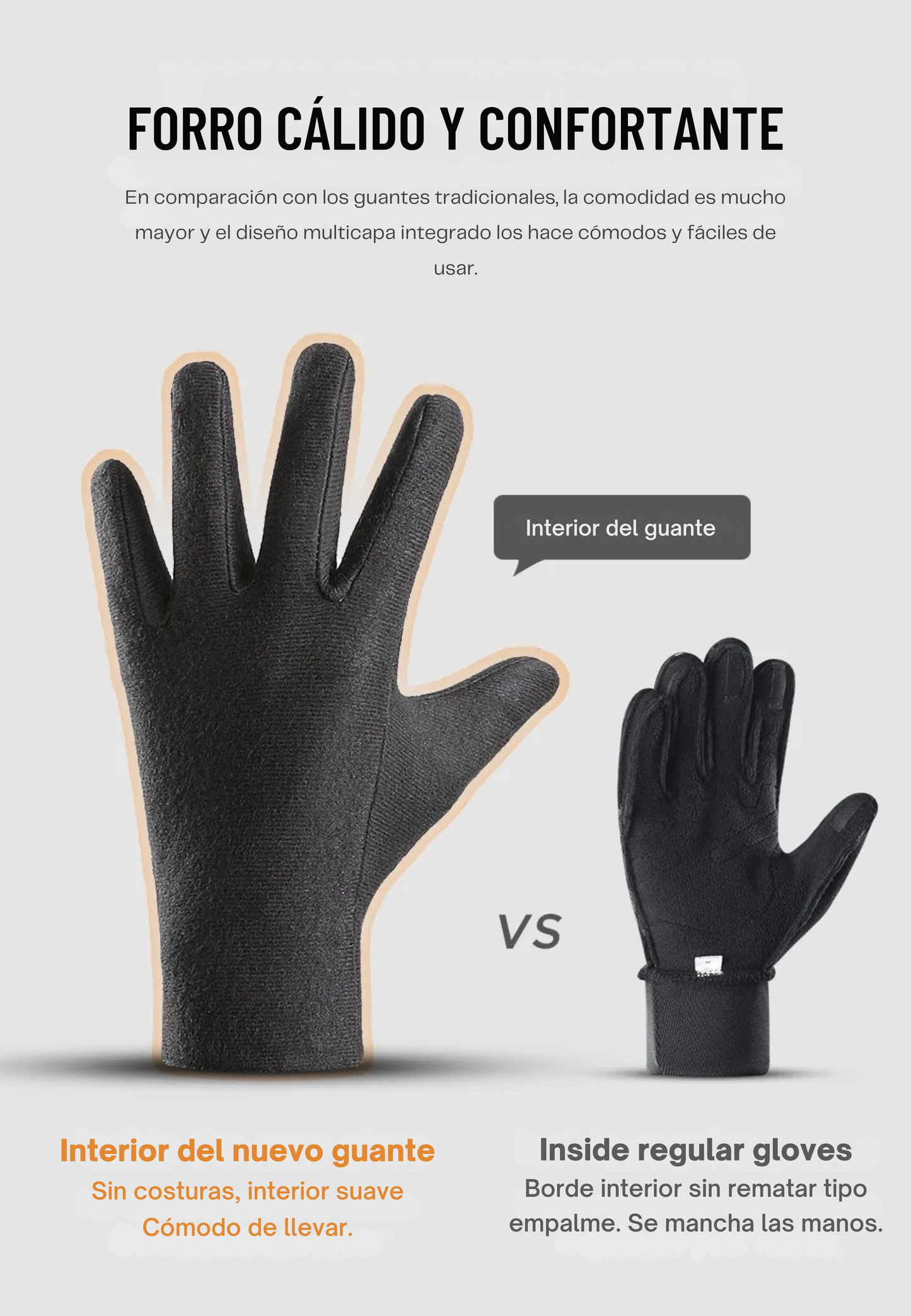 Guantes calefactables
